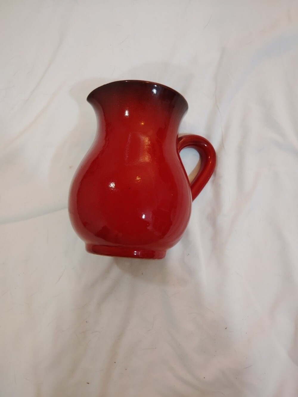 Red Ceramic Pitcher Vase - Home Accents